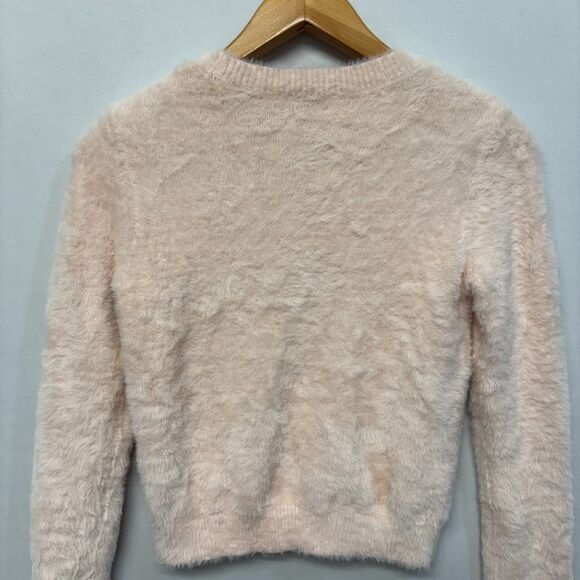 Aritzia Sunday Best Women Fuzzy Knit Cropped Sweater Size Medium C064 -1 - Picture 12 of 15